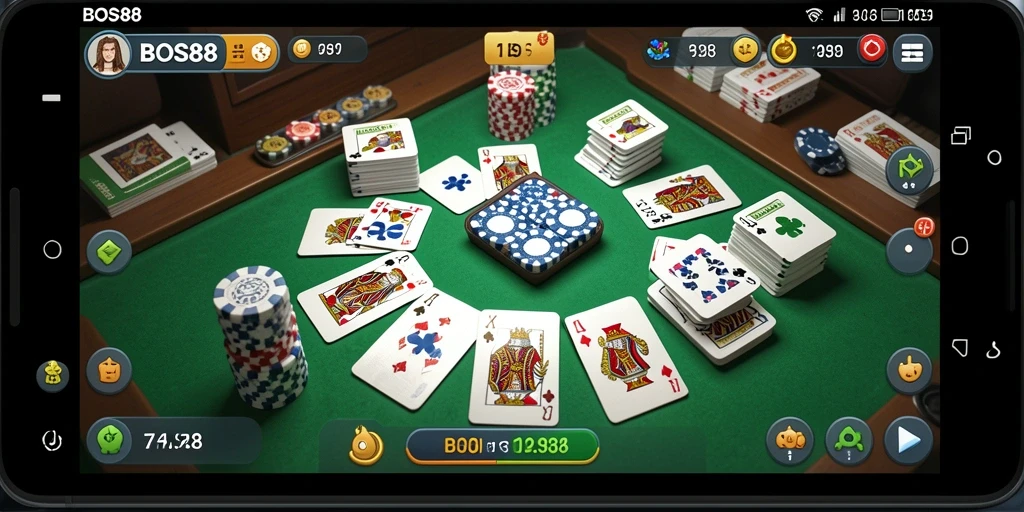 Tangkapan layar gameplay <strong>BOS88</strong> yang menampilkan suasana seru bermain Gaple.