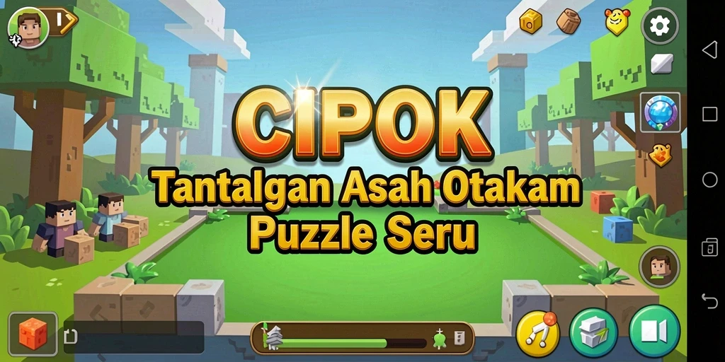 Tampilan gameplay seru di <strong>CIPOK</strong> dengan berbagai tantangan Puzzle.