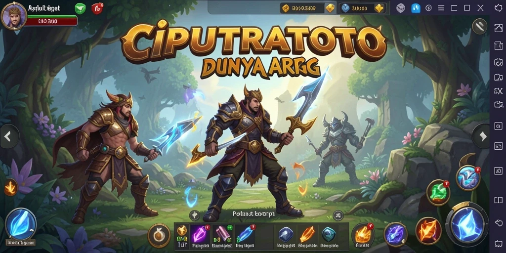 Tangkapan layar utama menampilkan suasana pertempuran mendebarkan dalam <strong>CIPUTRATOTO</strong>.
