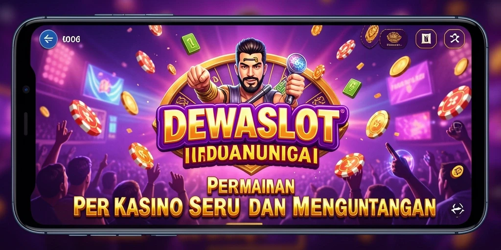 Screenshot gameplay DEWASLOT menampilkan keseruan bermain mesin slot Kasino.