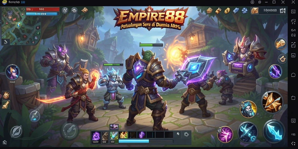 Tampilan gameplay seru dari EMPIRE88 yang menampilkan aksi pertempuran.