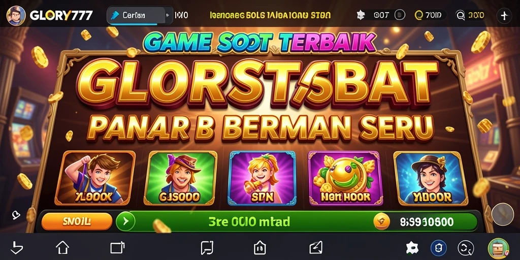 Tampilan gameplay Slot GLORY777 yang menarik dan mendebarkan.