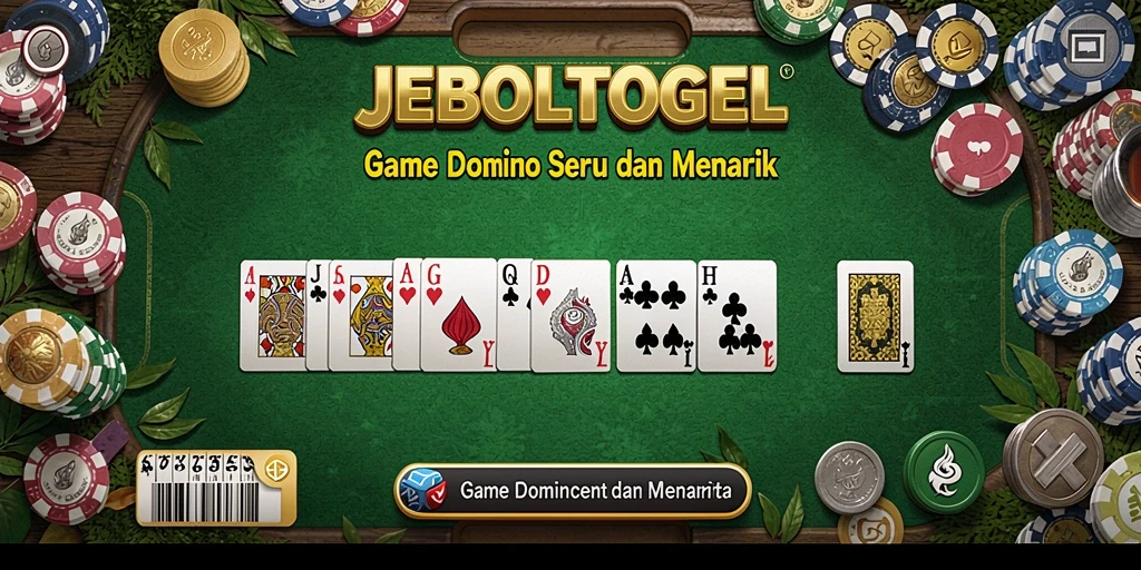 Tampilan seru dari gameplay Domino di JEBOLTOGEL.