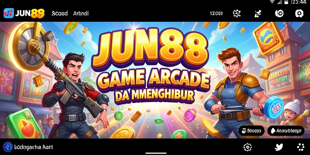 Tampilan gameplay seru dan penuh tantangan dalam JUN88.