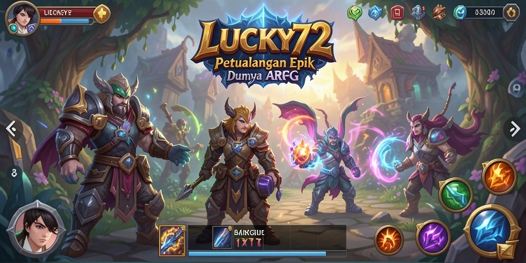 Tampilan gameplay LUCKY72 yang seru dan menantang.