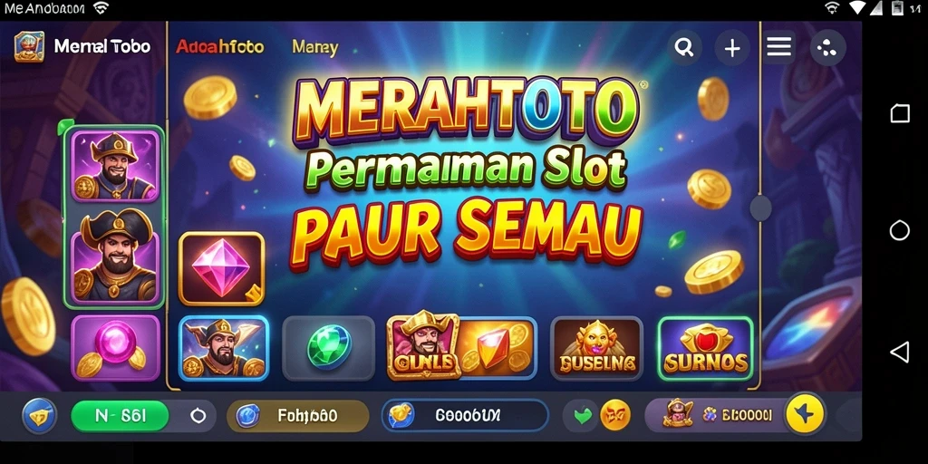 Screenshot gameplay <strong>MERAHTOTO</strong> menunjukkan keseruan permainan Slot yang dinamis.