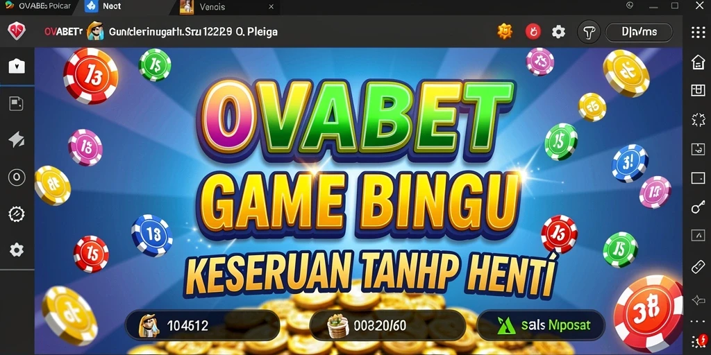 Tampilan gameplay seru dalam aplikasi Bingo OVABET.