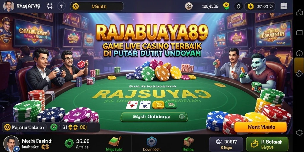 Tampilan menarik dari gameplay Live Casino RAJABUAYA89.