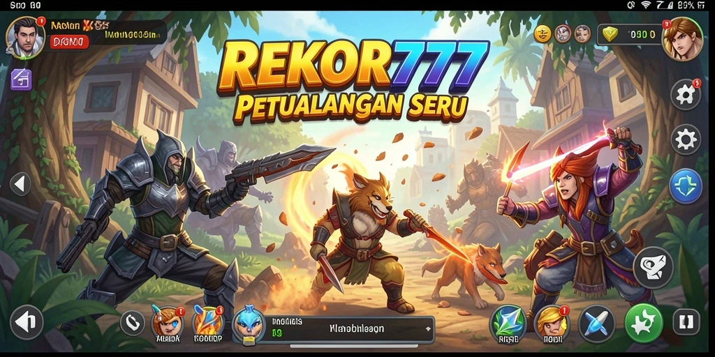 Tampilan gameplay petualangan seru di REKOR777