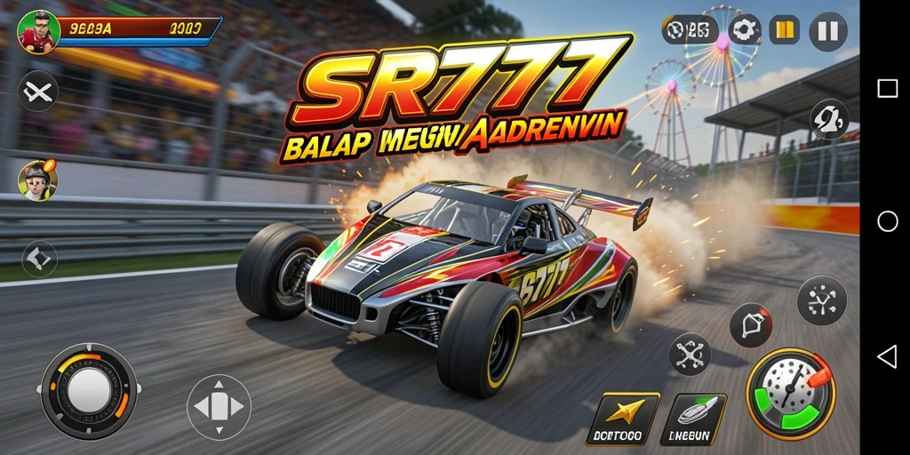 Tampilan Gameplay Balap Seru dalam SR777